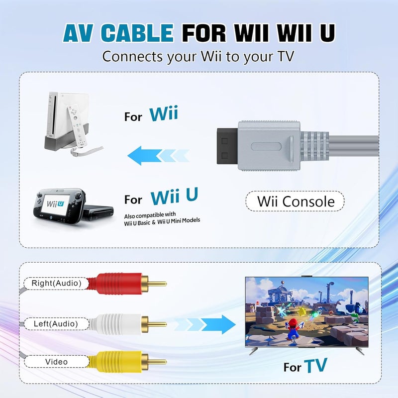 ROKO AV Cable for Wii/Wii U (AV for Wii) - Image 2